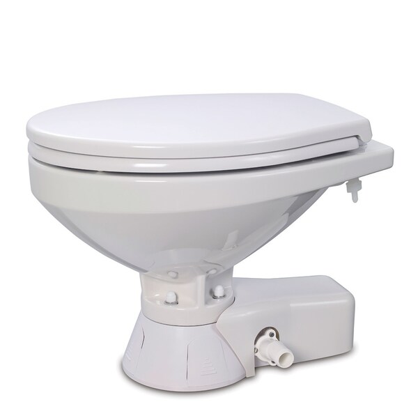 Quiet Flush Freshwater Toilet Regular Bowl 12V